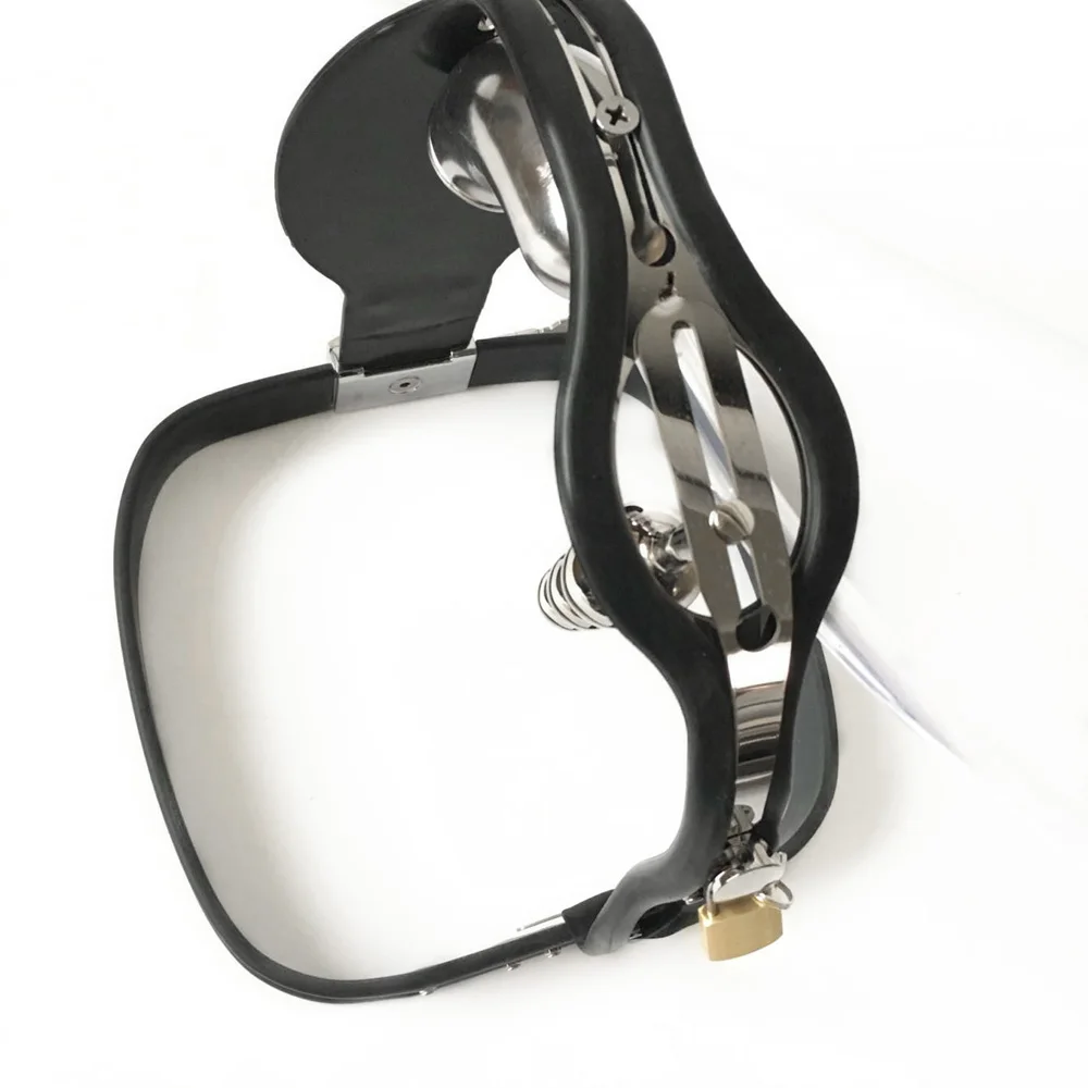 New316 Stainless Steel Male Mirror Chastity Belt With Cock Cage And