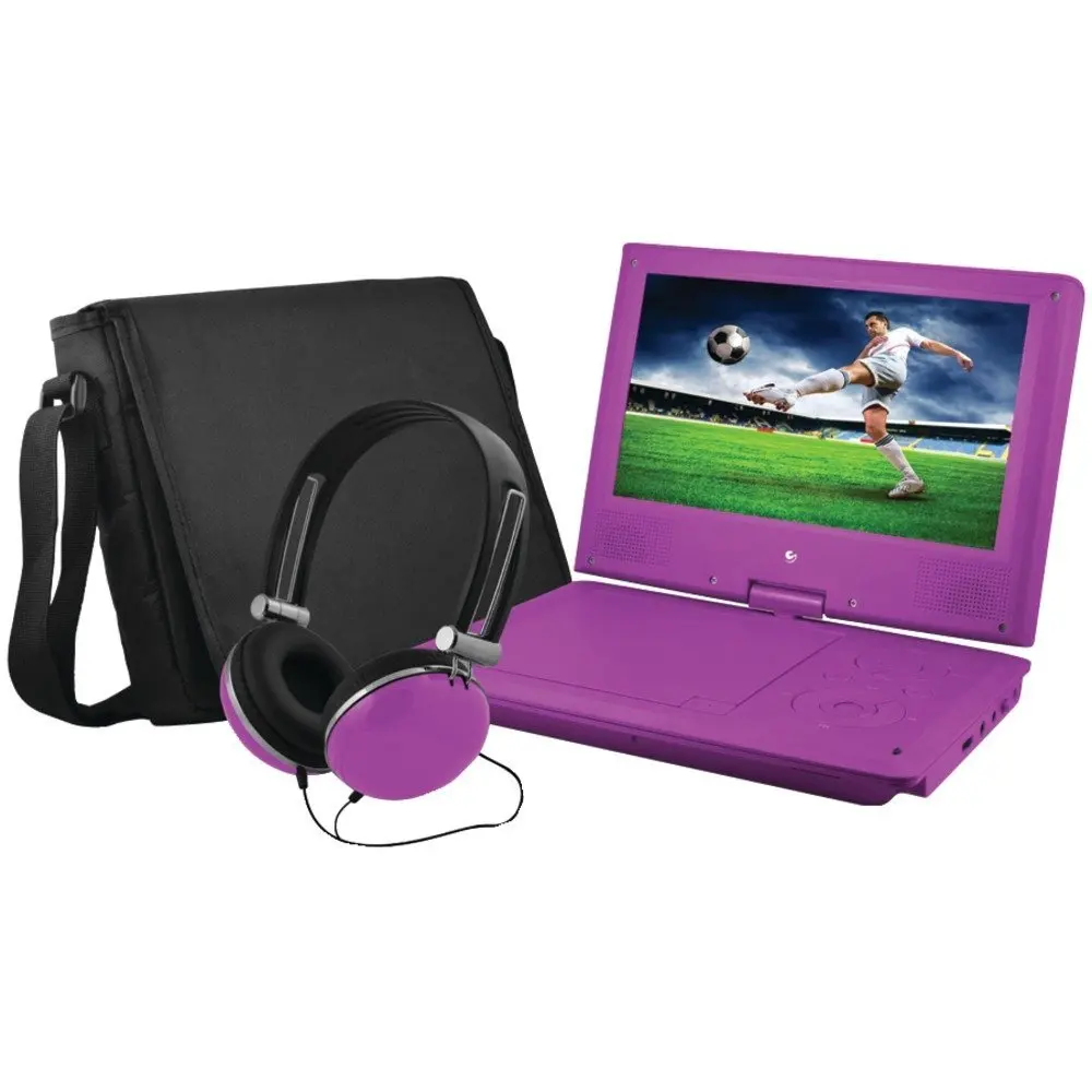 Buy Ematic 9" Dual Screen Portable DVD Player with Dual DVD Players
