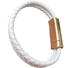 KID wholesale custom magnetic clasp genuine leather mens bracelet USB to Type C charging Cable for Samsung