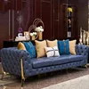 Unique luxury lounge sofa 2-3 seater PU leather upholster single sofa for living room hotel
