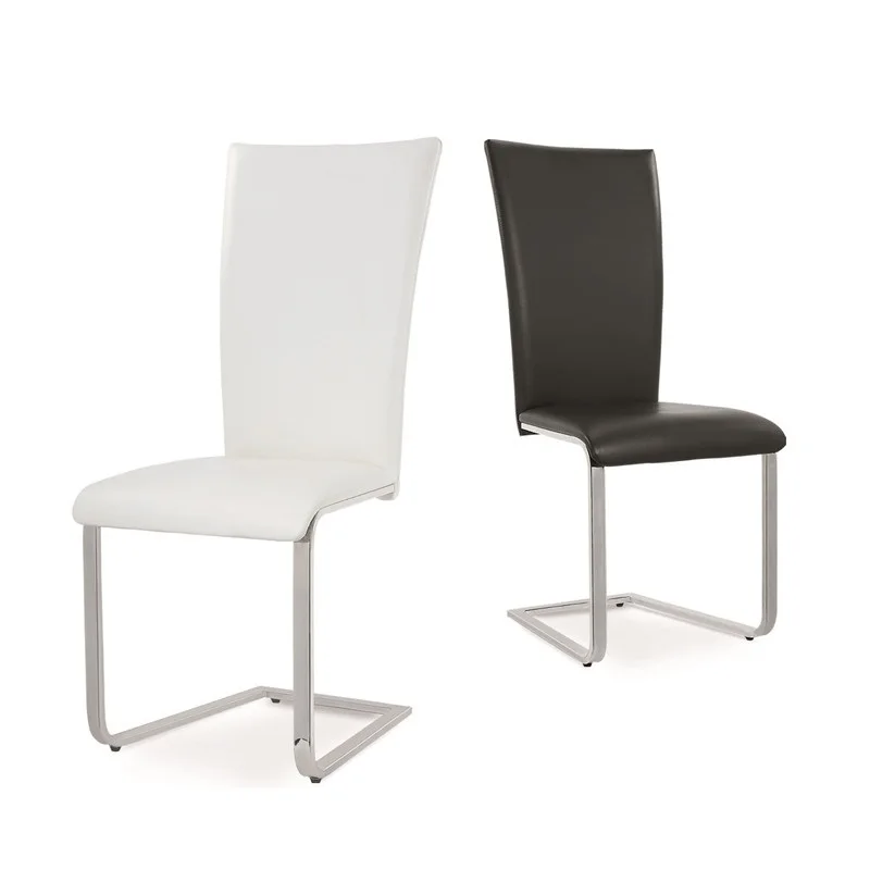 New design elegant and stylish PU leather dining chair bow chair