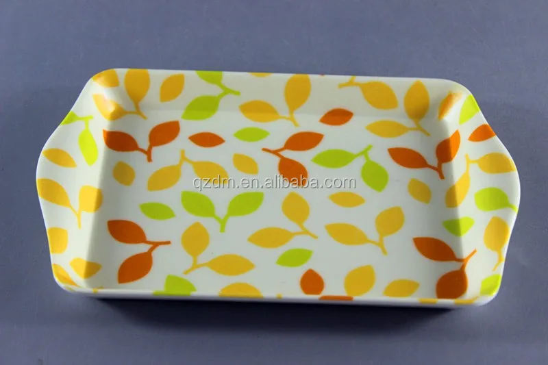 8 Inch Melamine Small Tray With Anti-Slip Surface For Korea Market