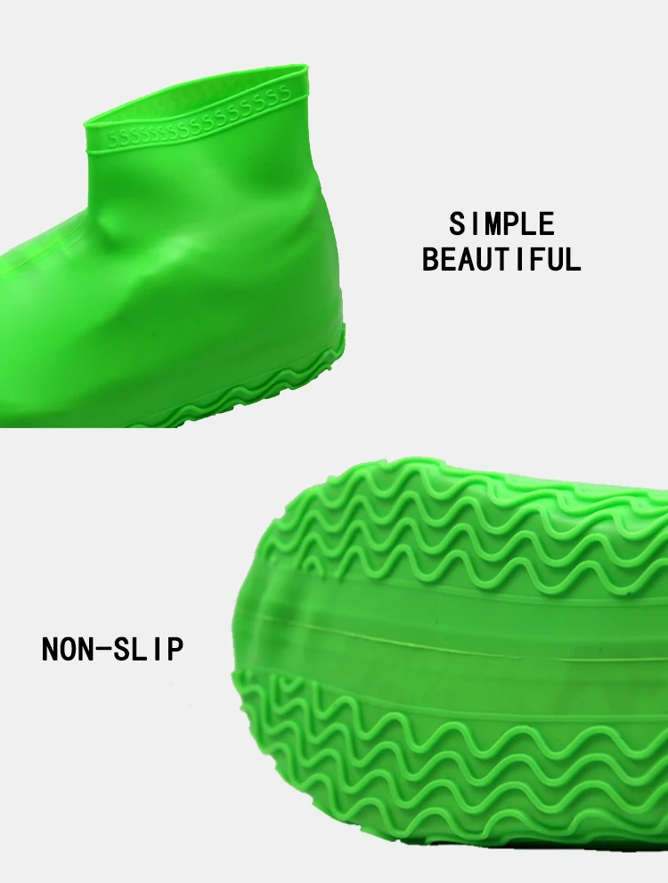 Waterproof Shoes Cover Reusable Silicone Non Slip Sole Rain Snow