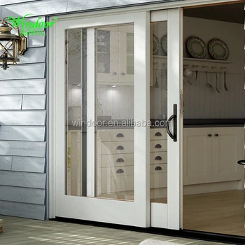 Two Panes French Interior Door With Door Lock Security System