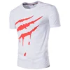 New Fashion T-Shirt Scratch Marks Trends T-Shirt Men Funny Summer Tee Short Sleeves