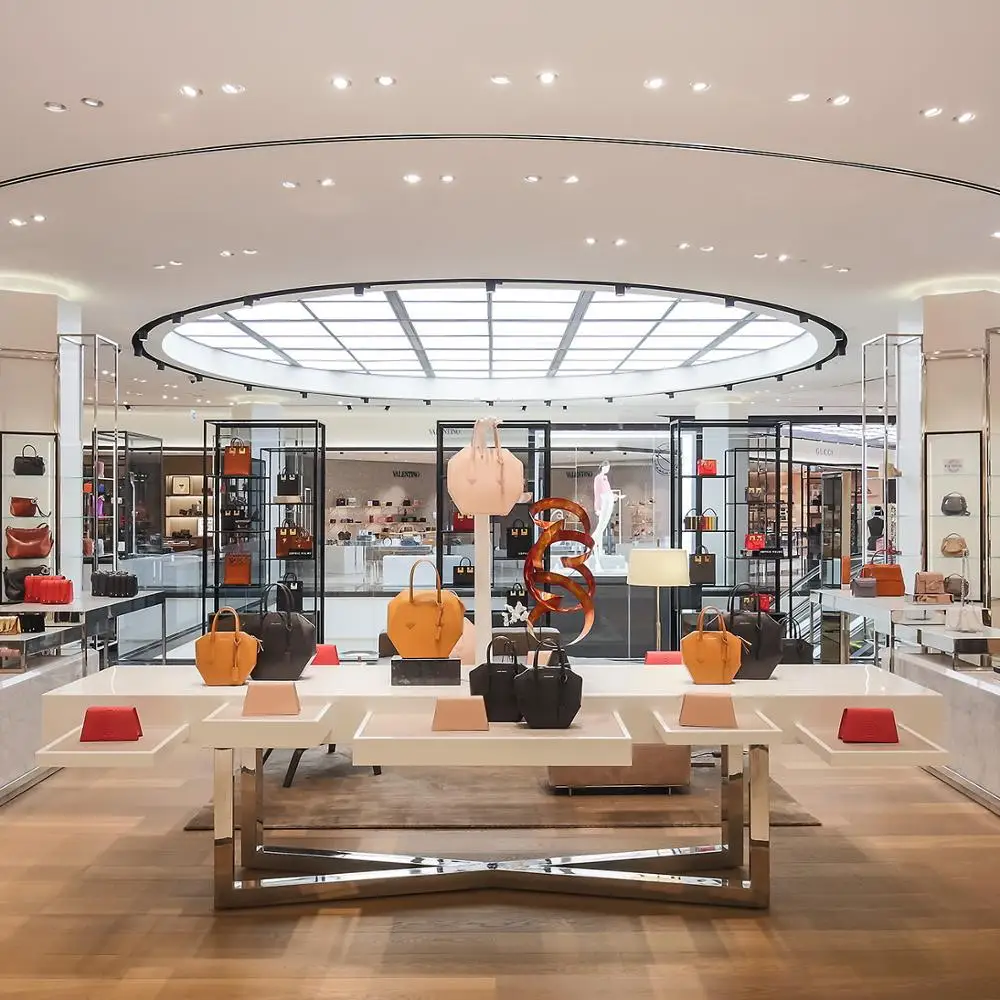 Counter Table Design Furniture Store Glass Display Case Shoe Shop