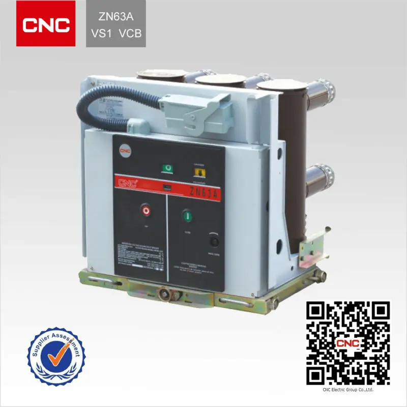 Zn63a-12 (vs1) Indoor High Voltage 33kv / 11kv 630a Vacuum Circuit ...
