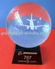 crystal craft for the crystal ball laser 373 plane souvenir