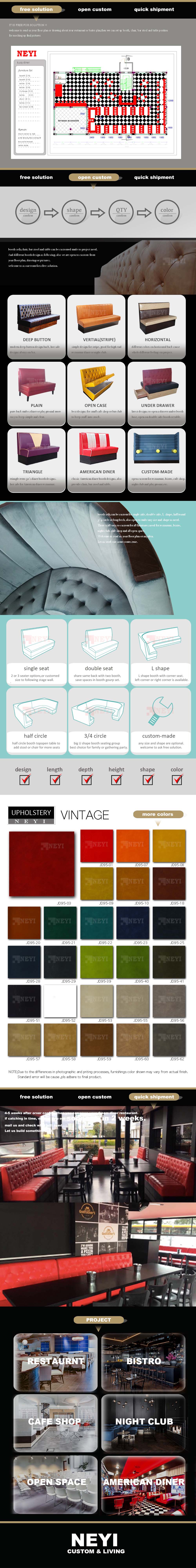 Neyi Re012 Custom Used Wooden Restaurant Furniture Buy New Design