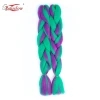 Belleshow cheap high Quality 24inch 100g two color Expression Jumbo Braiding Hair Synthetic Jumbo Braid Hair Extension