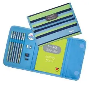 Content&Calm Traveller Journal for Kids (Blue Stripe) by Content&Calm