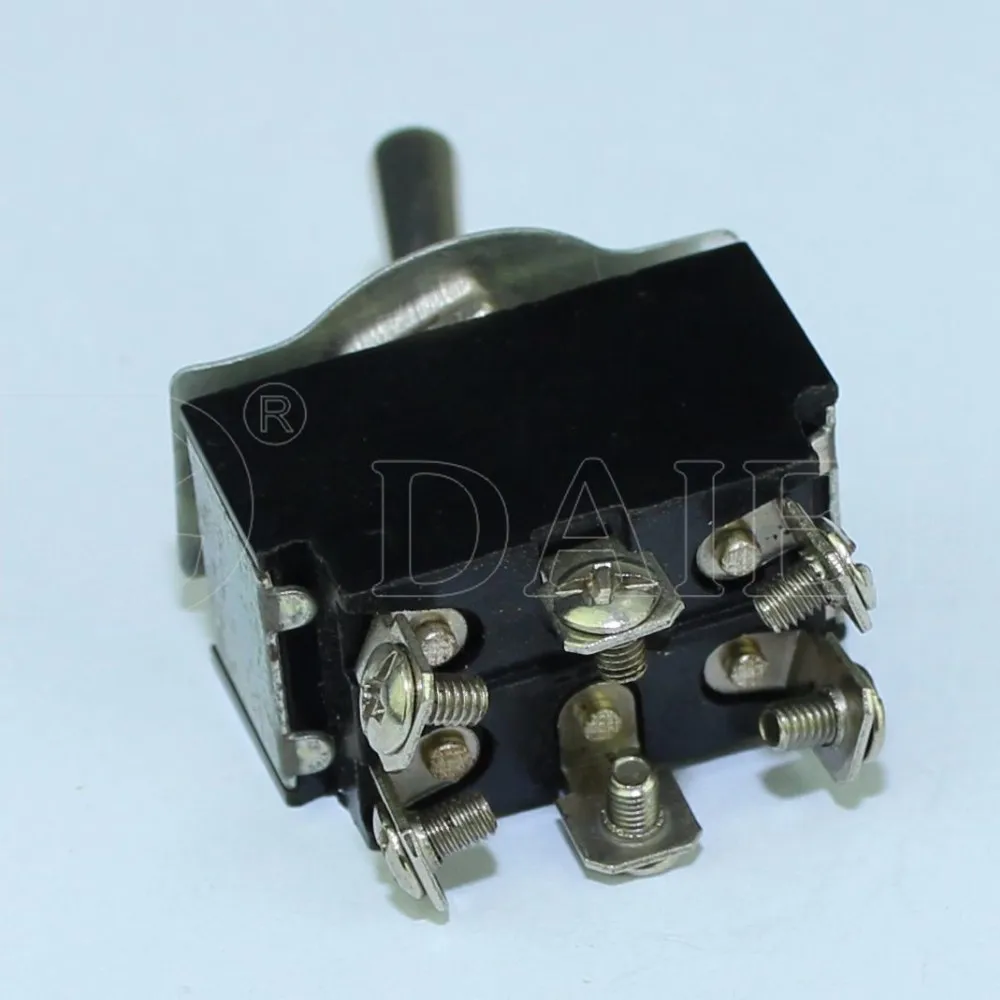 Kn3b223 12mm 15a Dpdt On Off On Spring Return Toggle Switch 6pin Buy