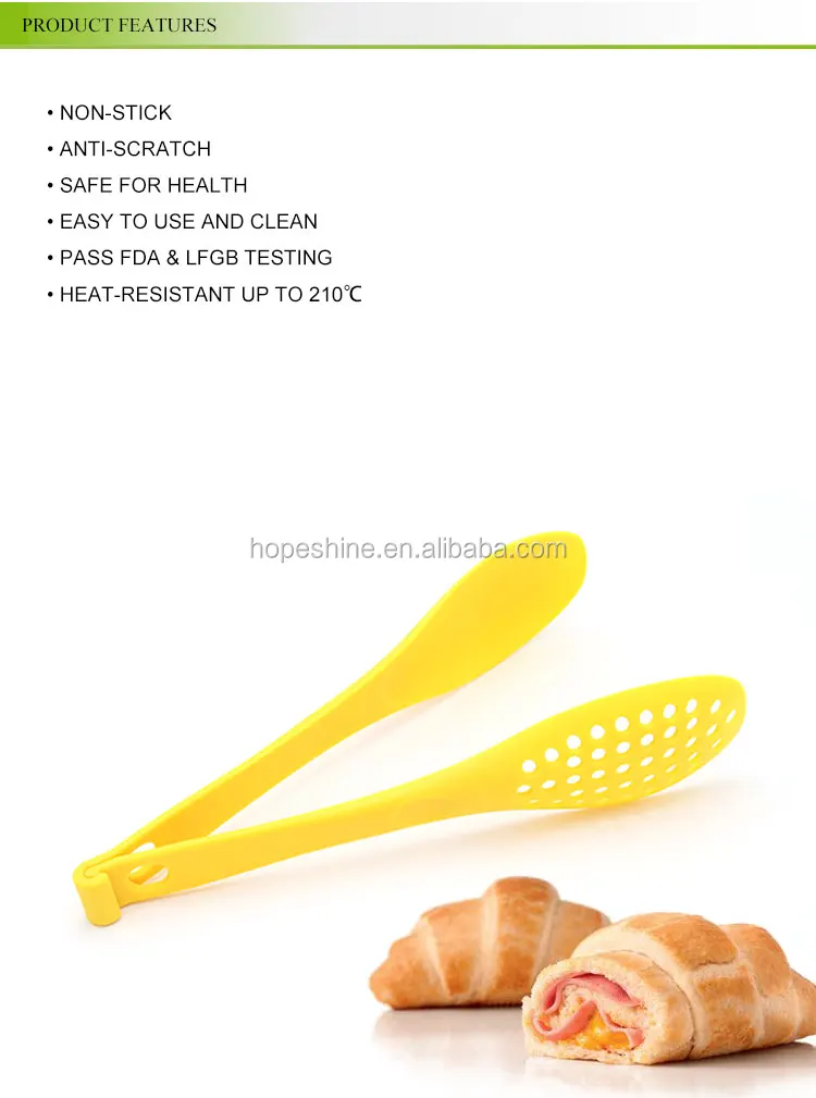 Separable Nylon Plastic Kitchen Food Tongs.jpg