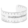 New Plastic Eyebrow Ruler Microblading Eyebrow Permanent Makeup Mapping Tool Transparent Ruler for Brow Tattoo
