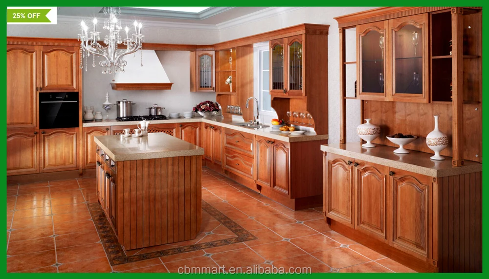 Canada Maple Solid Wood Kitchen Cabinet - Classic Style