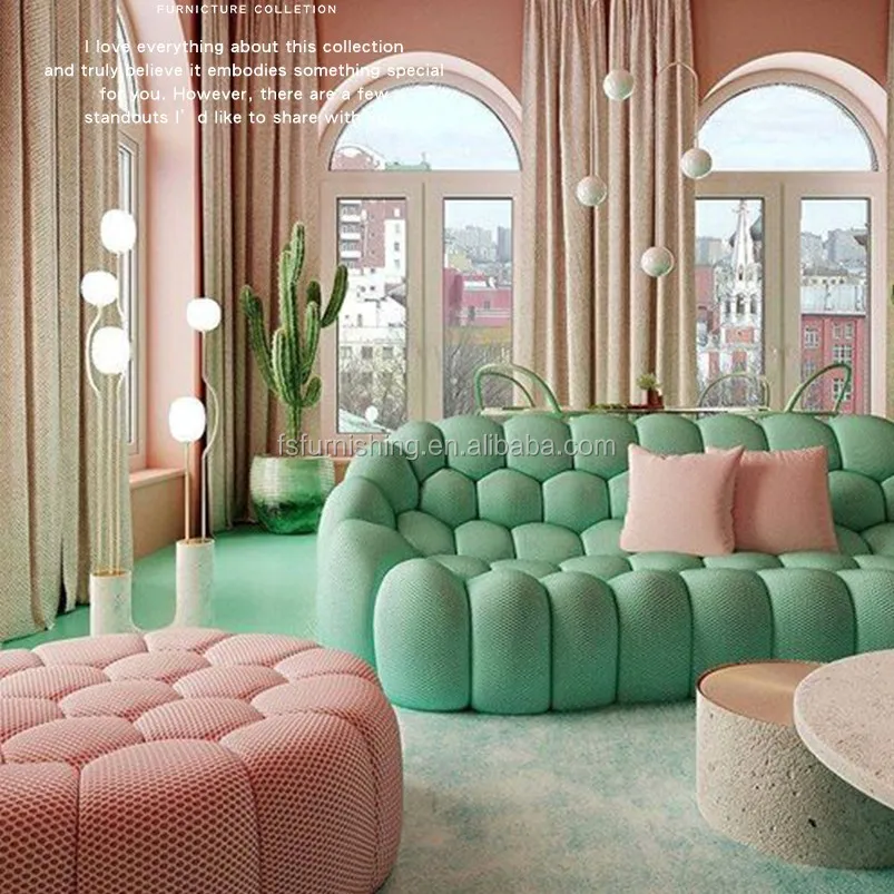 New Designer Furniture Fancy Colorful Bubble Couch Living Room Visiting