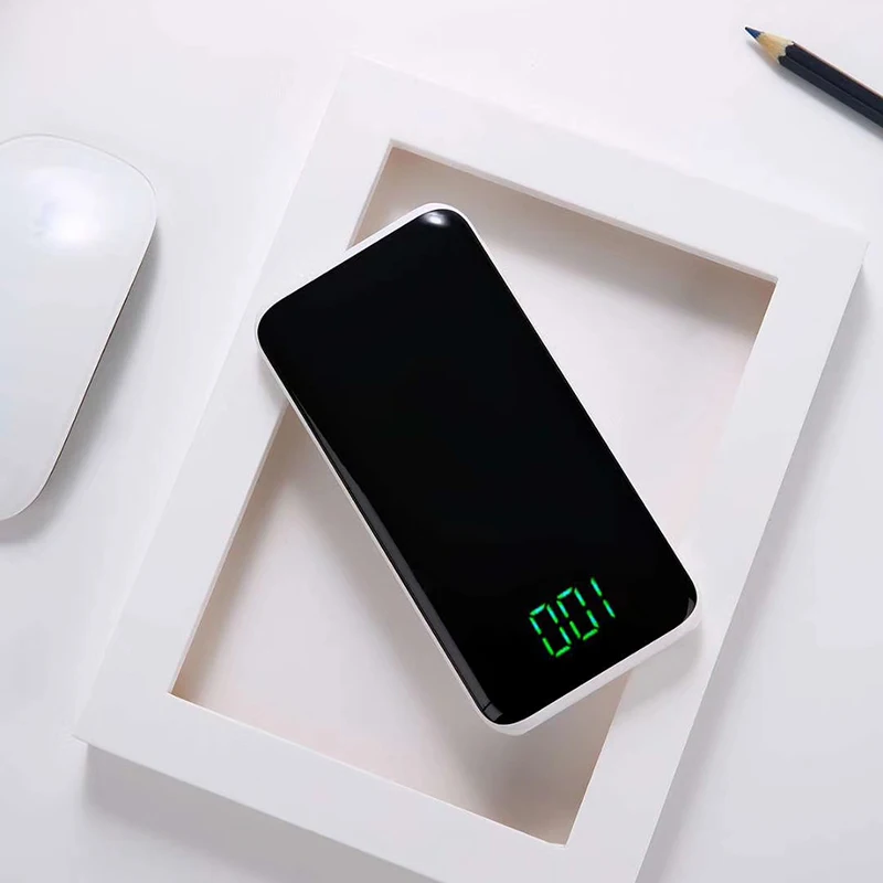 Powerbank 10000 mah large capacity 10000mah 2USB ports LCD display power bank for mobile phone - ANKUX.COM