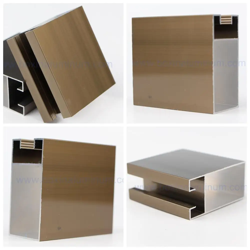 Shandong customized extruded aluminum window and  door frame profile factory manufacture