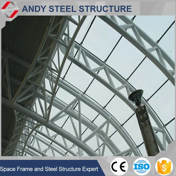 Prefabricated Steel Frame Structural Roofing Steel Arch Truss Roof For ...