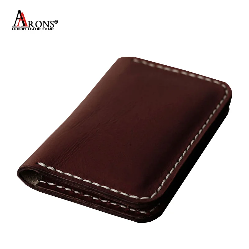 Source Slim minimalist luxury credit card holder money clip vintage rfid  wallet leather for men genuine cow leather custom wallet long on  m.
