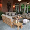 2017 Fancy design teak solid wood carving furniture Fabric Sofa Set