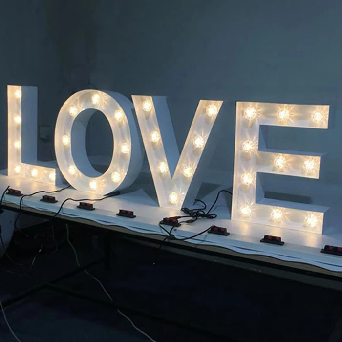 Outdoor Led Illuminated 4ft Giant Love Letters Sign Large Marquee ...