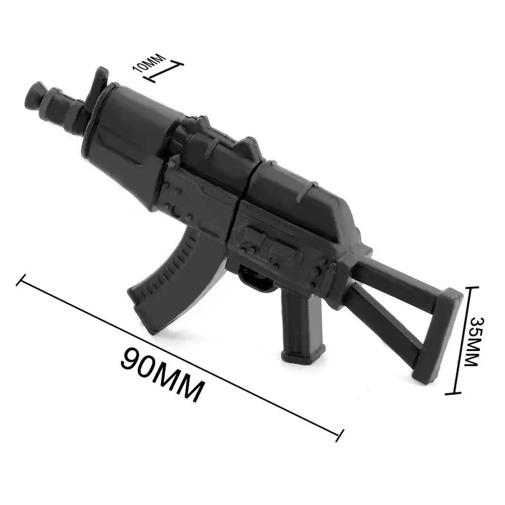 32GB USB 2.0 Flash Drive Cartoon Plastic Gun Shape Pen Drive Thumb Drive Memory Stick USB Pendrive - ANKUX.COM