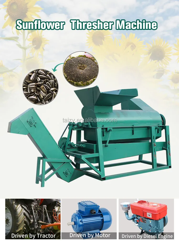 Mini Sunflower Seed Sheller Threshing Thresher Machinery For Home Use