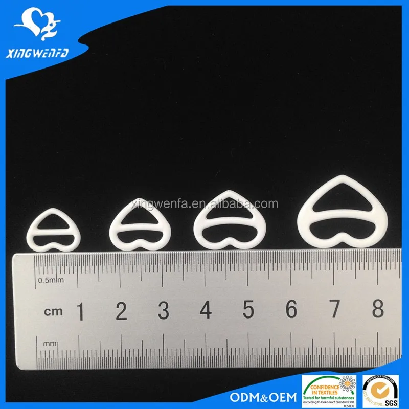 Nylon Coated Metal Bra Strap Heart Shape Adjuster Sliders Buy Bra