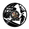 Play Basketball Dunk Handmade Wall Art Decor Clocks Basketball Player Vinyl Record Wall Clock