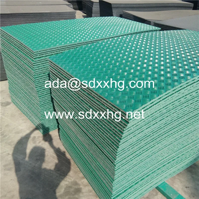 Snowmobile Trailer Track Mat Plastic Ground Cover Mat For Excavator