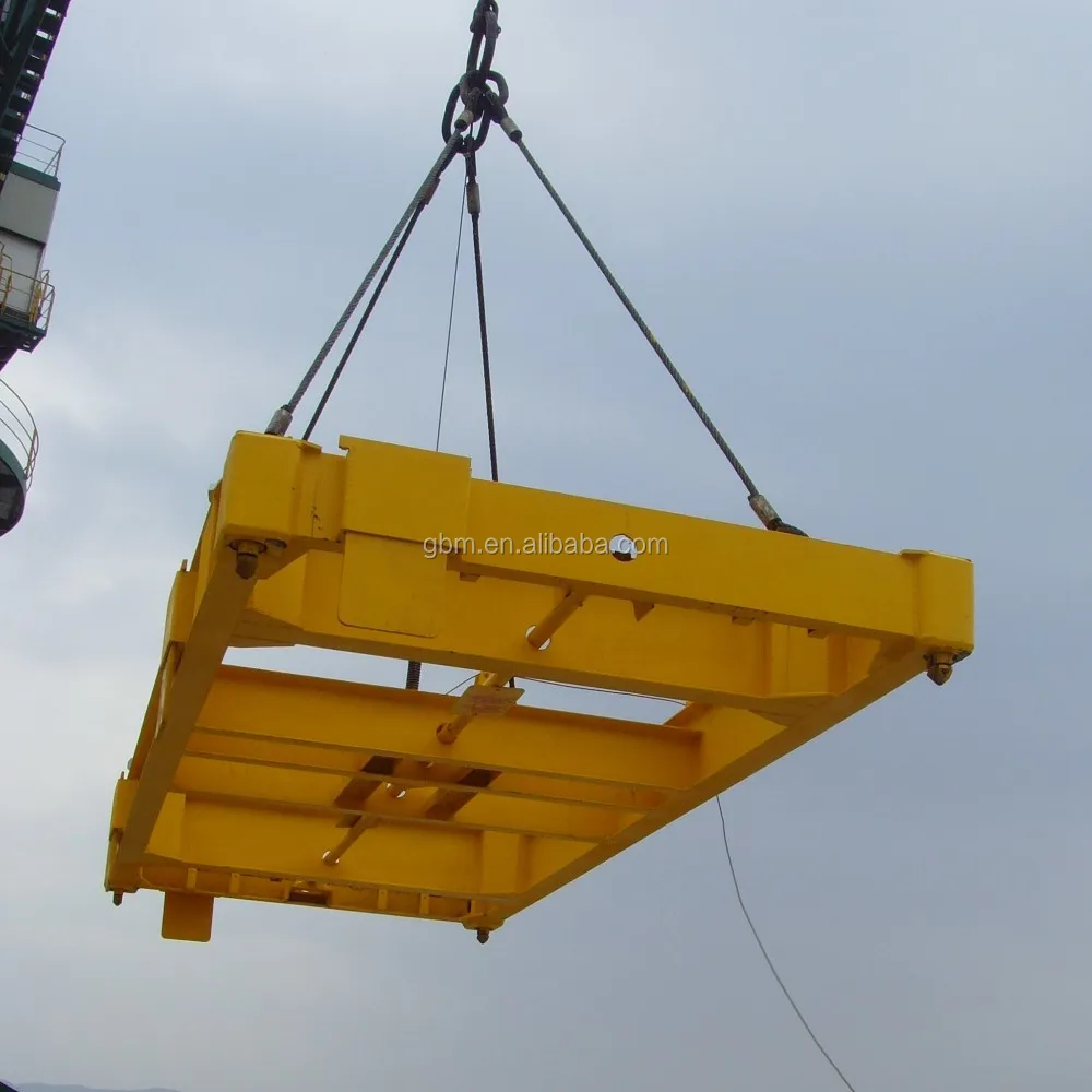 Gbm Rotating Telescopic Spreader Hydraulic Spreader Beam For Iso 20ft