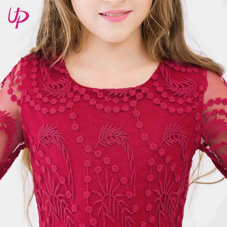 Fashion Kids Clothes 13 Year Old Girls Blue Lace Dress Elegant Buy