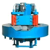 Terrazzo tile making machine final step with floor polishing machine