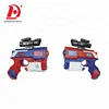 HUADA 2019 2PCS Digital Battle Battery Operated Mini Electric Shock Laser Gun Toy with Light & Sound