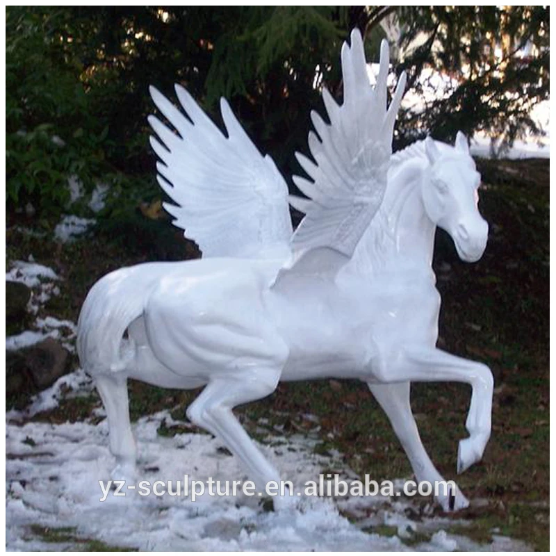Modern Garden Park Decoration Life Size White Fiberglass Animal Resin