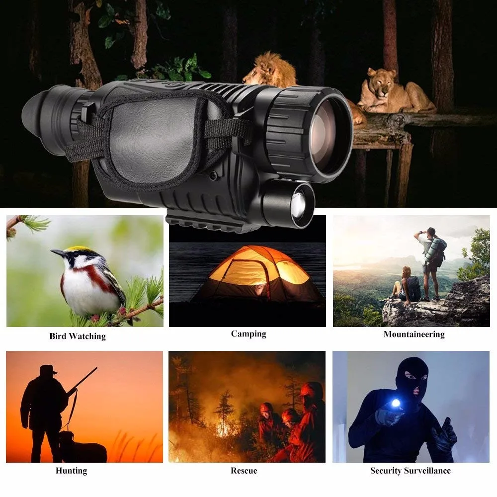 Night Vision Monocular 5x40 Digital Monocular With Photo And Video