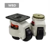 Heavy duty nylon swivel 500 kg height adjustable foot self leveling casters
