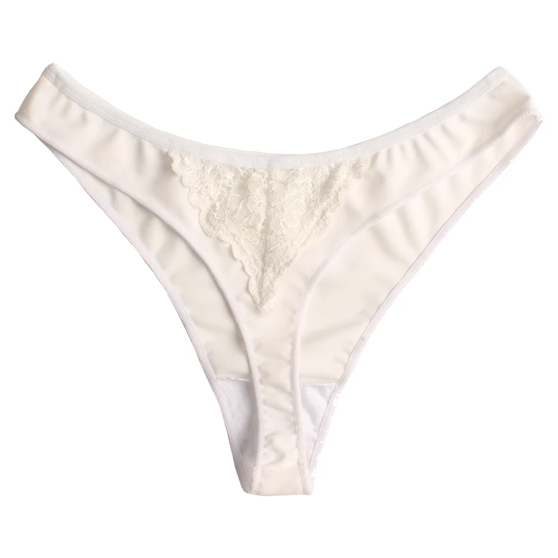 Custom Lady Underwear White Sexy V 