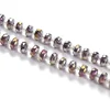 Wholesale Treasures Fire Polished Faceted Rondelle Bead Lampwork Crystal Glass Beads For Jewelry Making