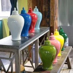 ceramic famile rose vase