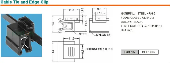 Cable Tie and Edge Clip1