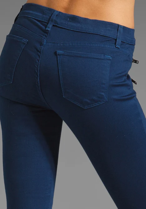 New Colored Skinny Jeans Women Jeans Front To Back Zipper Jeans