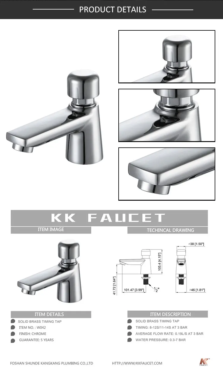Best Selling Commercial Delta Metering Metering Bathroom Faucet