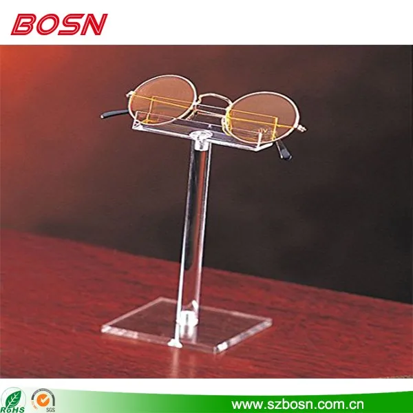 Single Elegant Clear Acrylic Eyeglass Display Plexiglass Sunglass