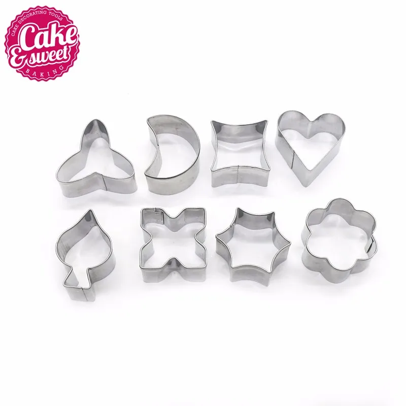 Set Of 8pcs Different Shape Bulk Cookie Cutter Stainless Steel Buy
