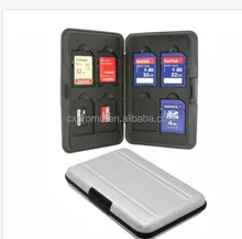Водонепроницаемый алюминий карты памяти Портативный кошелек для Micro SD/SDHC