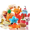 2019 New Design Hot Sale Cat and Dog Supplies chicken legs Donuts Cream Rolls Fruits Fish Slippers Shape Pet Voice Plush Toy