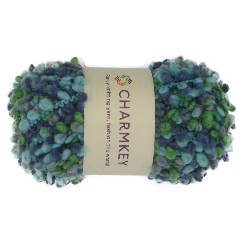 Wholesale 100 Polyester Boucle/loop Yarn Knitted Fancy Yarn Of 100g