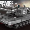 Xingbao XB-06032 Leopard 2a6 tank model spell insert small particles military building blocks assembled educational toys